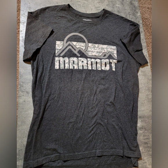 Marmot Men's Coastal Tee Medium Charcoal Heather - Picture 2 of 3